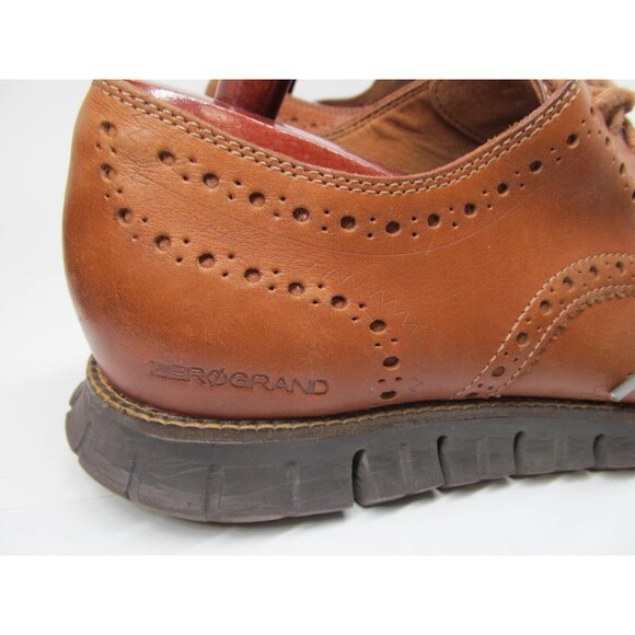 Cole Haan ZeroGrand Mens Brown Leather Wingtip Oxfords Size US 12 M - Picture 8 of 16